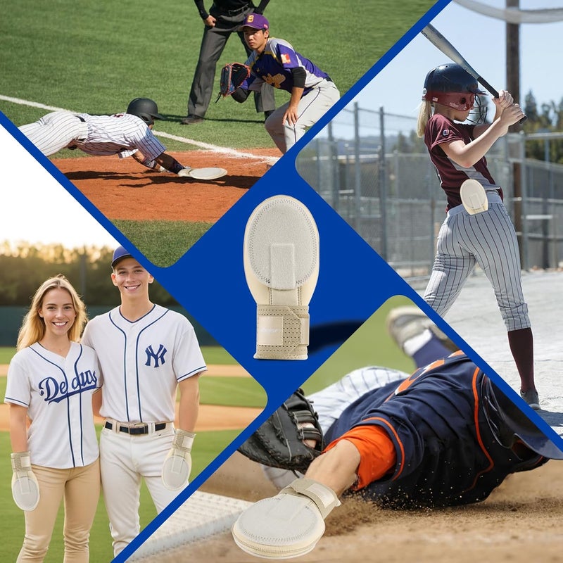 Heyear Baseball Sliding mitt, Sliding Mitt for Youth, Baseball Softball Glove for Hand Protection, Breathable and Durable, Adjustable Elastic Wrist Strap, Ambidextrous Design - Image 4
